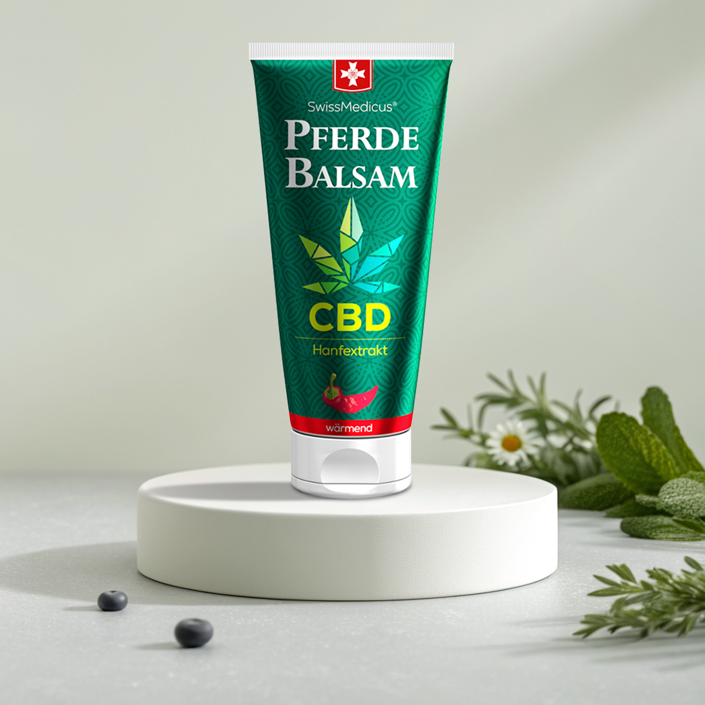 Válsamo alógou me CBD zesti